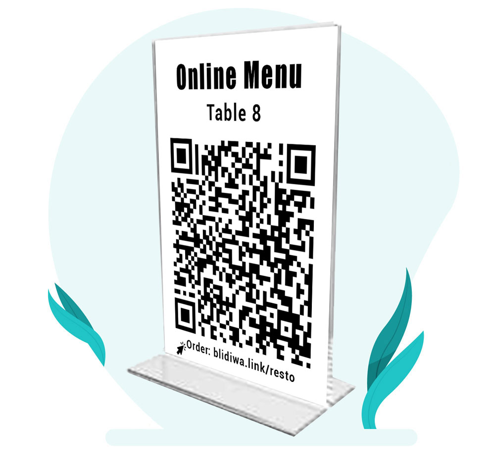 BliDiWA eMenu & Self-Ordering System, Menu Digital, katalog Online, Menu Scan QR Code